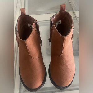 Little girls fringe ankle boots